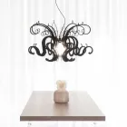 ثريا زجاجية بتصميم عصري مصنوعة في إيطاليا، ماليتو Viadurini