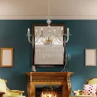 ثريا زجاجية مرصعة بأحجار الراين، صناعة إيطالية، لتزيين المنازل - مدريد Viadurini