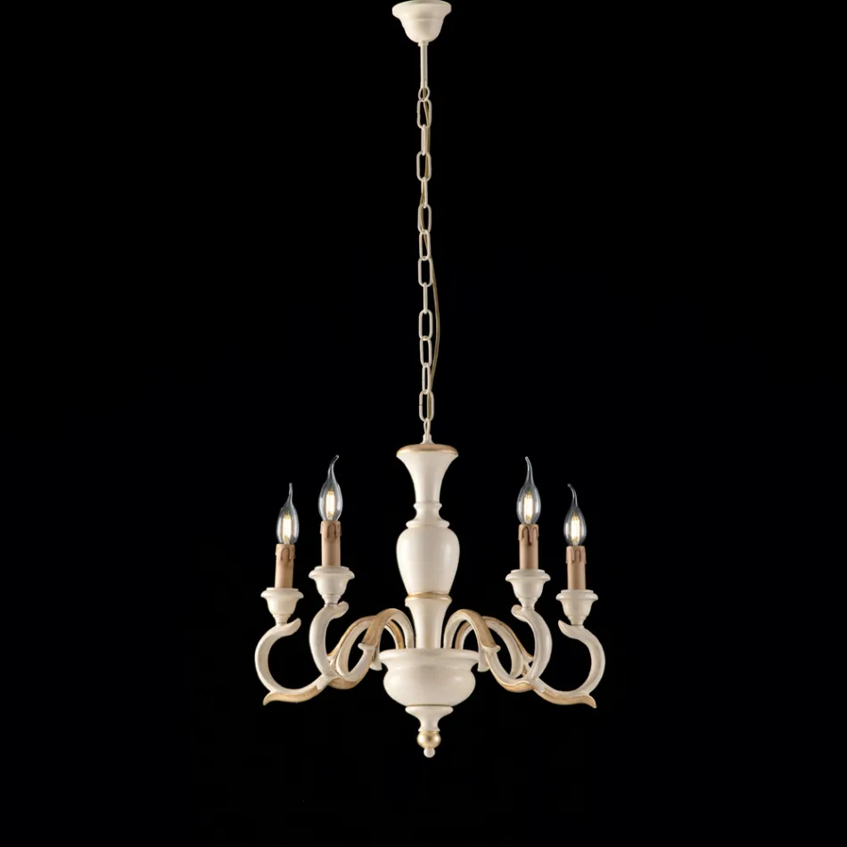 ثريا خشبية مصنوعة في إيطاليا لتزيين الديكور الداخلي - فلورنسا Viadurini