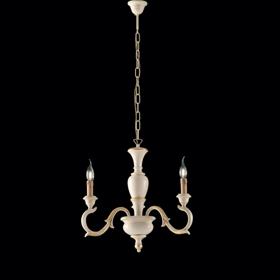 ثريا خشبية مصنوعة في إيطاليا لتزيين الديكور الداخلي - فلورنسا Viadurini