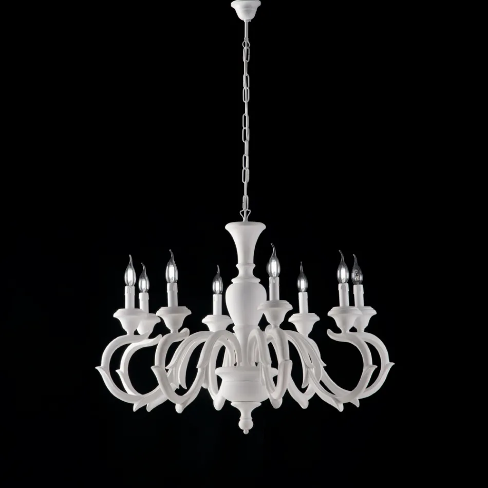 ثريا خشبية مصنوعة في إيطاليا لتزيين الديكور الداخلي - فلورنسا Viadurini