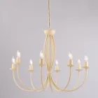 ثريا معدنية بيضاء لإضاءة المساحات الأنيقة – روكيا Viadurini