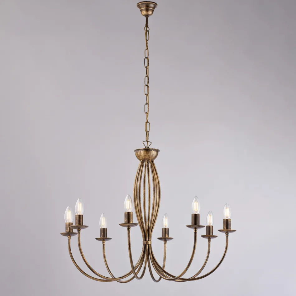 ثريا معدنية بيضاء لإضاءة المساحات الأنيقة – روكيا Viadurini