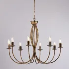 ثريا معدنية بيضاء لإضاءة المساحات الأنيقة – روكيا Viadurini