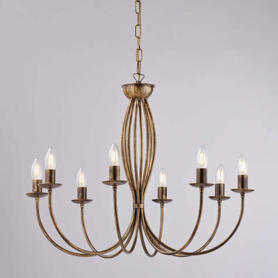 ثريا معدنية بيضاء لإضاءة المساحات الأنيقة – روكيا Viadurini