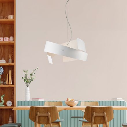 أستيرويد: ثريا مصنوعة من المعدن الأسود والزجاج للمساحات الحديثة. Viadurini