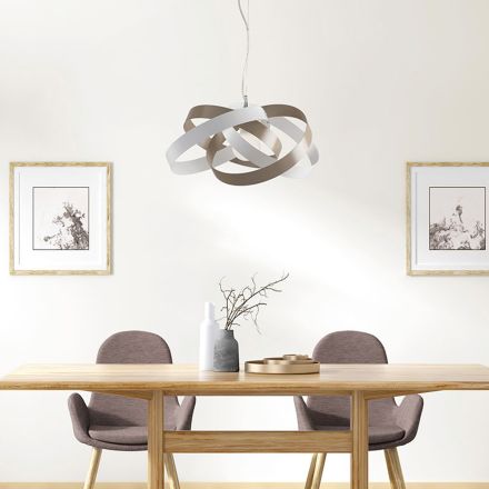 ثريا من المعدن والزجاج لإضاءة المساحات الداخلية بأناقة – روزمارينو Viadurini