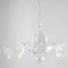 ثريا من المعدن والزجاج لإضاءة المساحات الداخلية الراقية - سيريو Viadurini