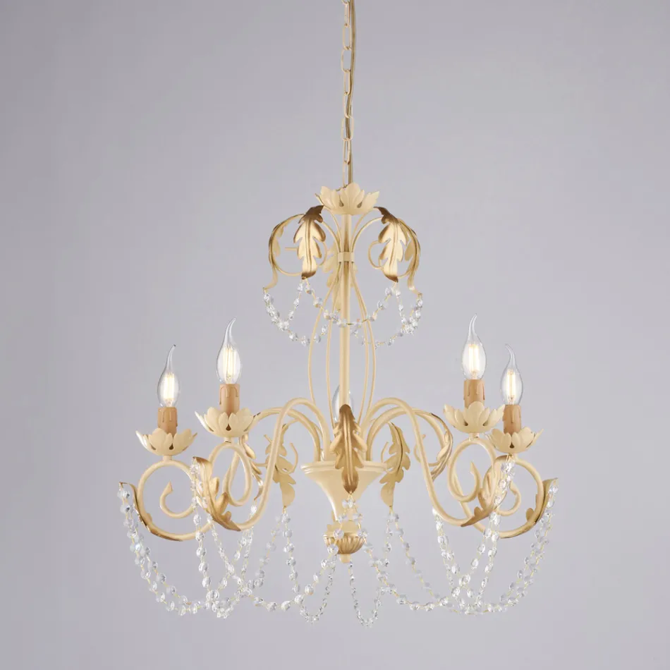 ثريا معدنية لإضفاء إشراقة ودفء على الديكورات الداخلية - بيرلا Viadurini