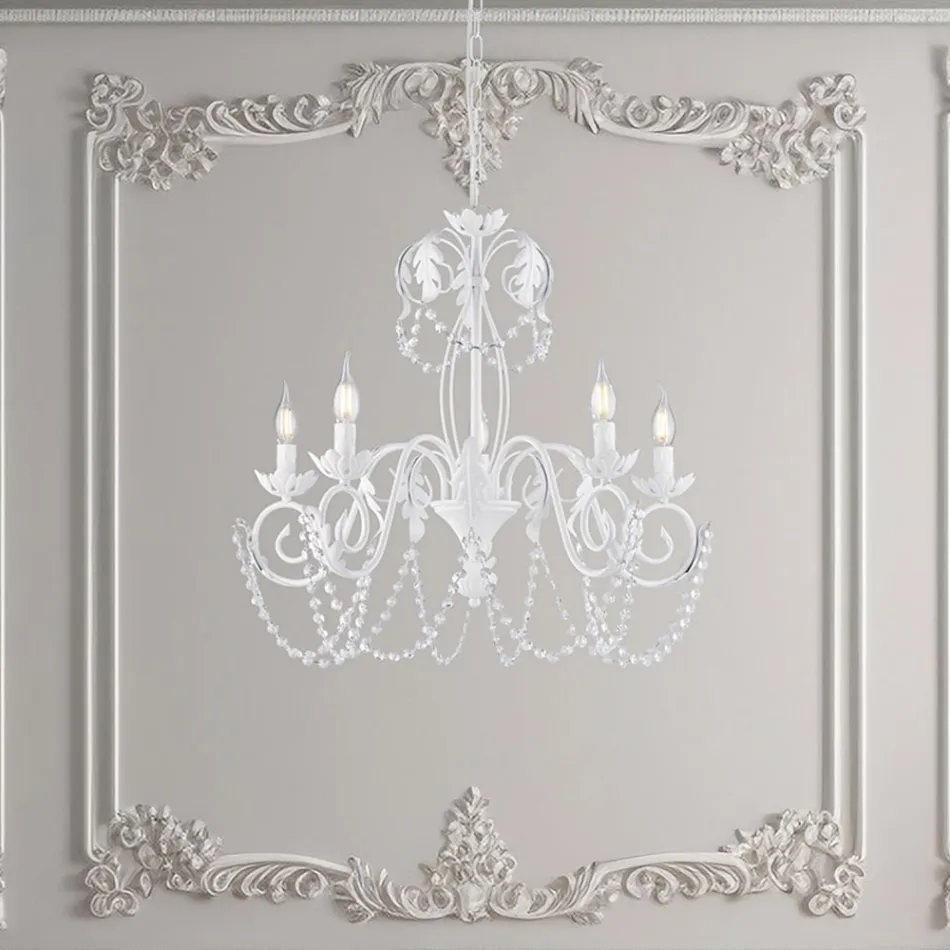 ثريا معدنية لإضفاء إشراقة ودفء على الديكورات الداخلية - بيرلا Viadurini