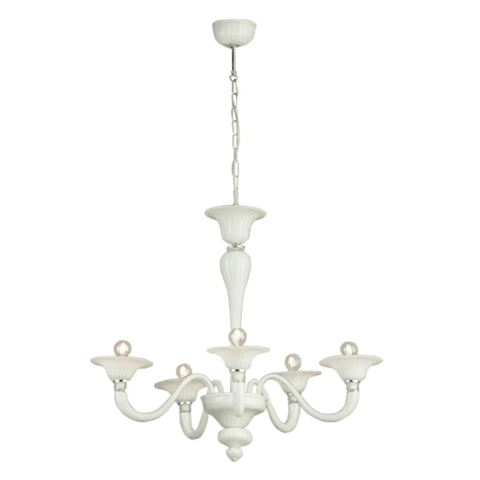 ثريا زجاجية فينيسية كلاسيكية منفوخة يدويًا - ديميترا Viadurini