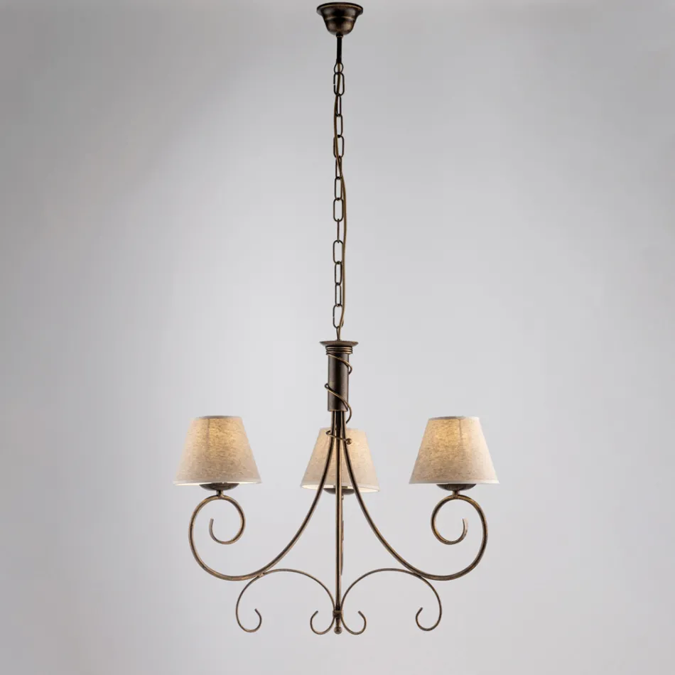 ثريا زجاجية ومعدنية ثنائية الإضاءة للمساحات الأنيقة – دراكو Viadurini