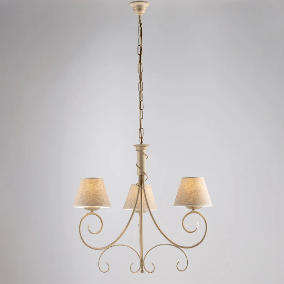 ثريا زجاجية ومعدنية ثنائية الإضاءة للمساحات الأنيقة – دراكو Viadurini