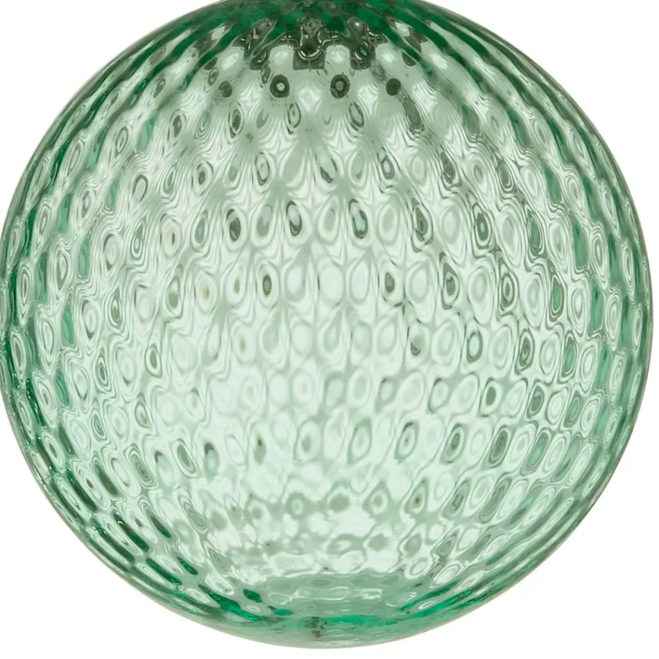 ثريا زجاجية منفوخة ملونة ومزخرفة بالبالوتون - جنية Viadurini