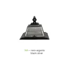 عمود إنارة بتصميم عتيق من الألومنيوم، مكون من مصباحين، صنع في إيطاليا - دوروتي Viadurini