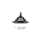 عمود إنارة من الألمنيوم والزجاج، صنع في إيطاليا، عتيق - جانيرا Viadurini