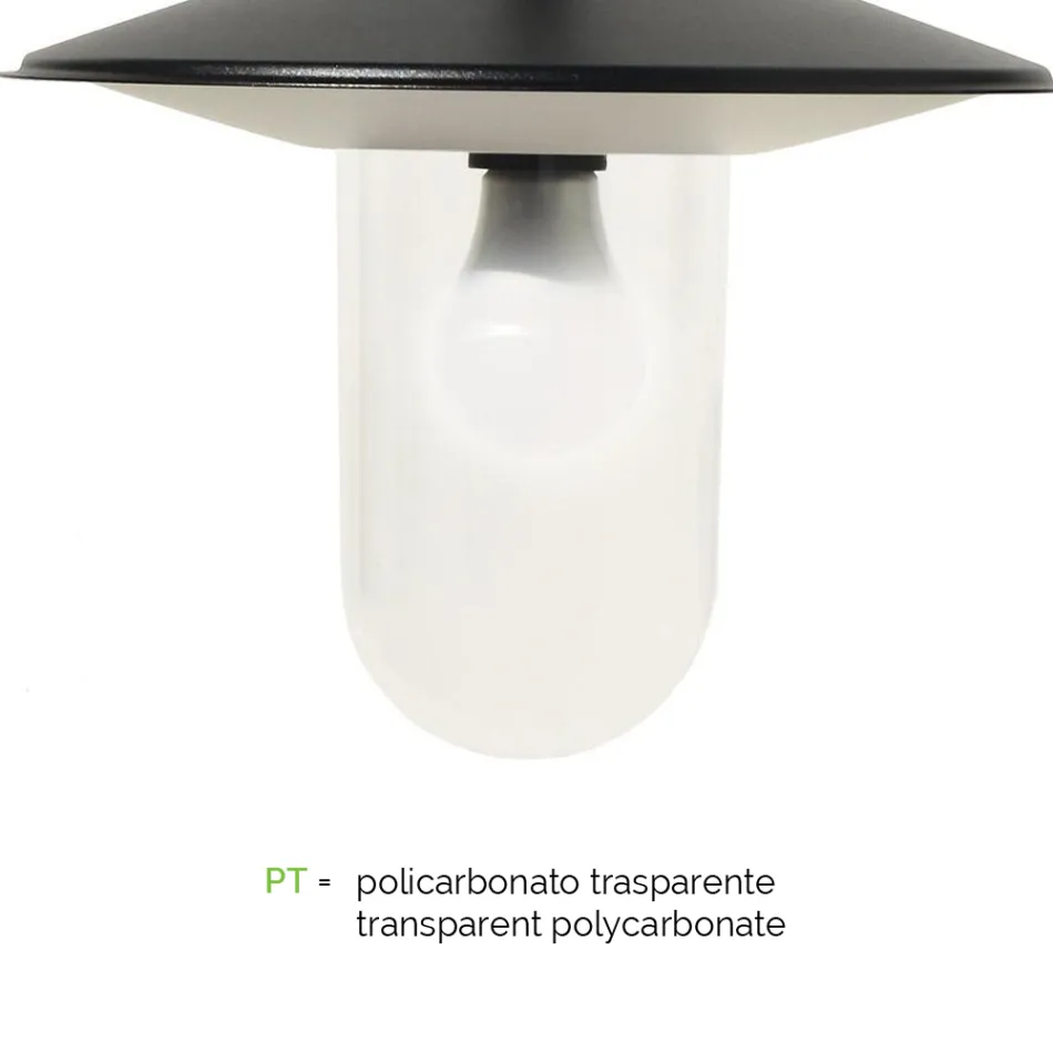 عمود إنارة بثلاث مصابيح على الطراز العتيق باللون الرمادي من الألومنيوم، صنع في إيطاليا - بيلين Viadurini