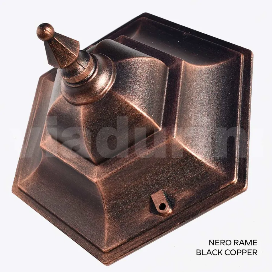 مصباح حديقة بطول 179 سم من الزجاج و5 تشطيبات من الألومنيوم - بيناكو Viadurini