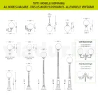 مصباح شارع بارتفاع 212 سم مصنوع من الأكريليك والألمنيوم الرمادي الداكن، صنع في إيطاليا - Trovaantracite Viadurini