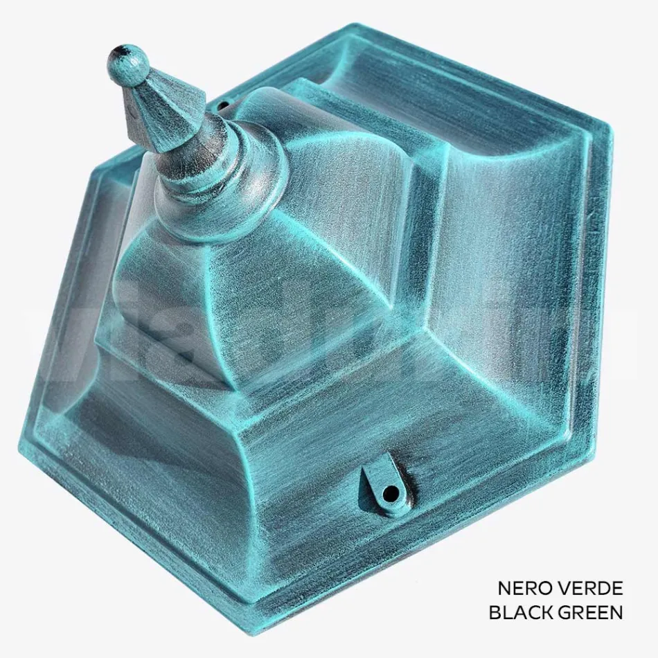 مصباح حديقة بطول 215 سم من الزجاج و5 تشطيبات من الألومنيوم - بيناكو Viadurini