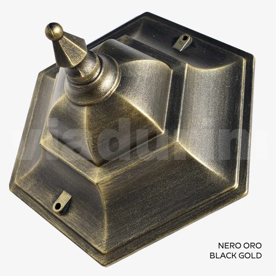 مصباح حديقة بطول 221 سم من الزجاج و5 تشطيبات من الألومنيوم - بيناكو Viadurini