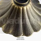 مصباح شارع بارتفاع 270 سم مصنوع من الأكريليك الأسود والألومنيوم، صنع في إيطاليا - Trovanero Viadurini