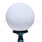 مصباح شارع مرتفع 47 سم مصنوع من الأكريليك الأسود والألمنيوم في إيطاليا - Trovanero Viadurini