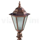 مصباح حديقة بطول 79 سم من الزجاج و5 تشطيبات من الألومنيوم - بيناكو Viadurini