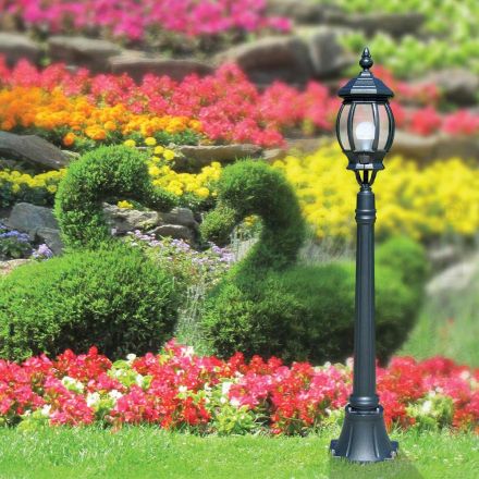 مصباح خارجي منخفض من الألومنيوم بلون أنثراسايت، صنع في إيطاليا - إمبيرو Viadurini