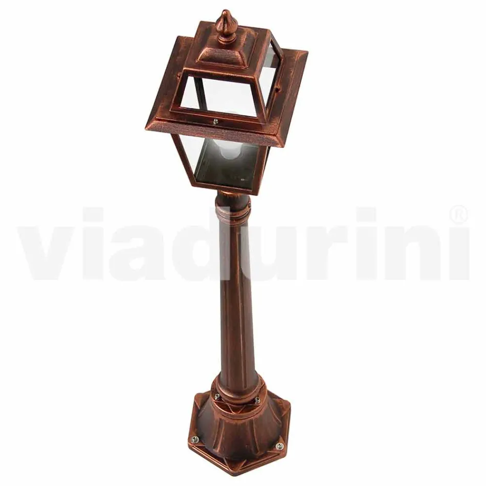 إنارة الشوارع المنخفضة للأماكن الخارجية المصنوعة من الألومنيوم في إيطاليا، كريستل Viadurini