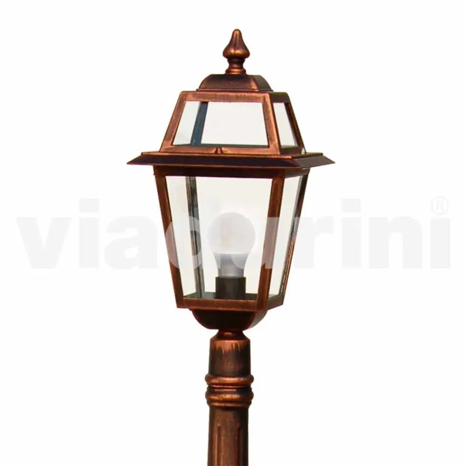 إنارة الشوارع المنخفضة للأماكن الخارجية المصنوعة من الألومنيوم في إيطاليا، كريستل Viadurini