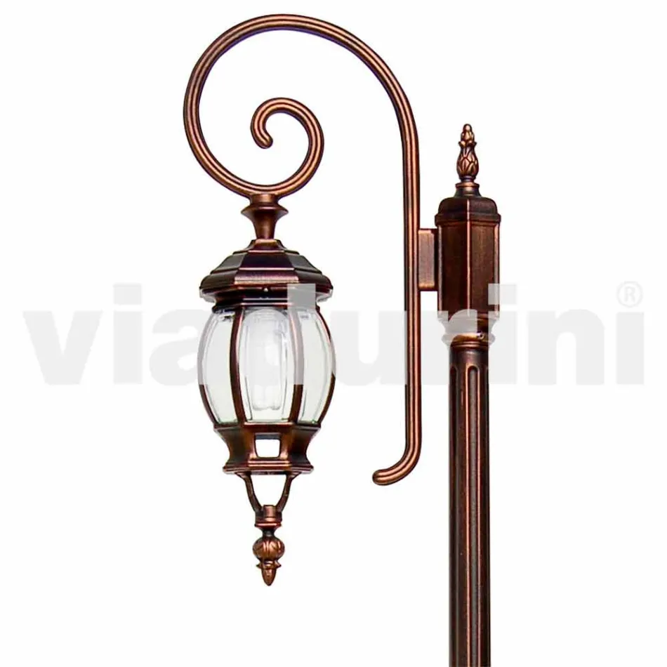 مصباح حديقة كلاسيكي من الألومنيوم من أنيكا صنع في إيطاليا Viadurini