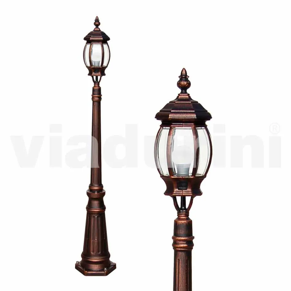 مصباح خارجي بإضاءة من الألومنيوم صنع في إيطاليا، أنيكا Viadurini