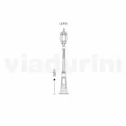 مصباح خارجي بإضاءة من الألومنيوم صنع في إيطاليا، أنيكا Viadurini