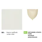 مصباح حديقة من الألومنيوم الأبيض مزود بضوء واحد، تم إنتاجه في إيطاليا، أنوسكا Viadurini