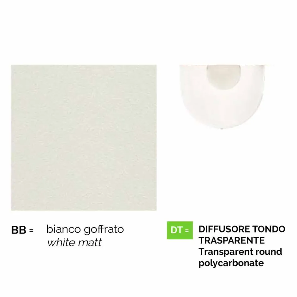 مصباح حديقة من الألومنيوم المصبوب باللون الأبيض، صنع في إيطاليا، أنوسكا Viadurini