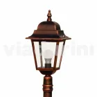 مصباح حديقة من الألومنيوم المصبوب مصنوع في إيطاليا، أكويلينا Viadurini