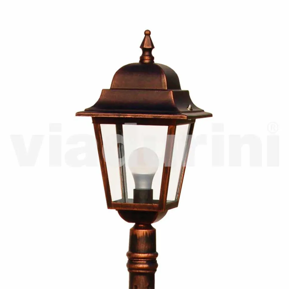 مصباح حديقة من الألومنيوم المصبوب مصنوع في إيطاليا، أكويلينا Viadurini