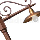 مصباح حديقة عتيق من الألومنيوم والنحاس صنع في إيطاليا - أديلا Viadurini