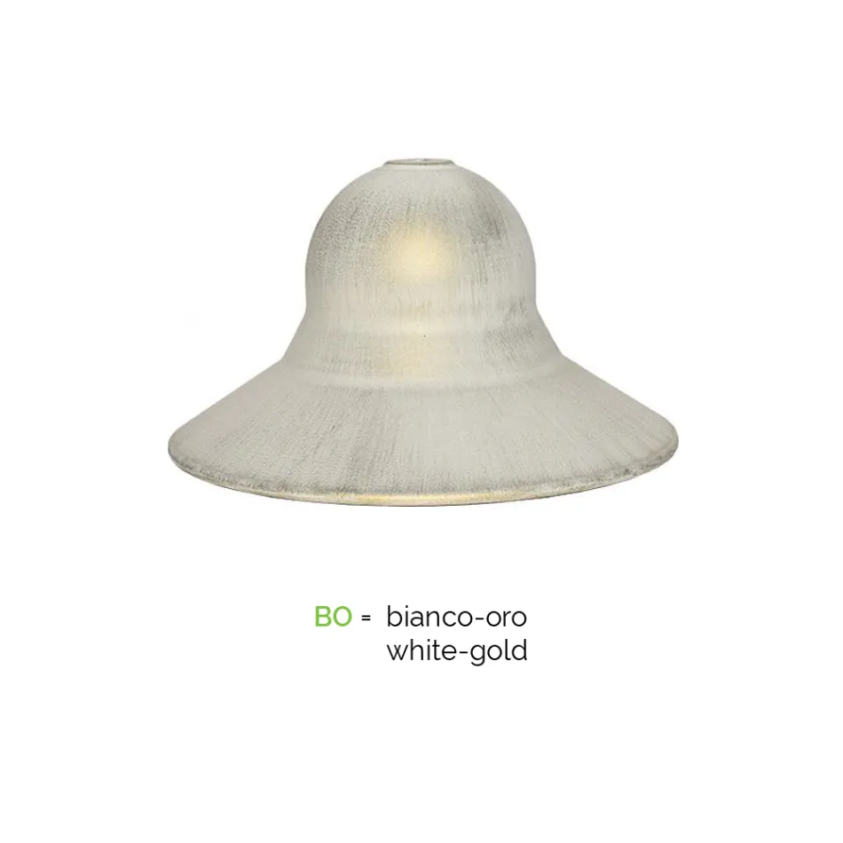 مصباح حديقة بثلاثة مصابيح من الألومنيوم صنع في إيطاليا - كاساندرا Viadurini