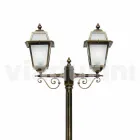 مصباح خارجي مزود بضوءين من الألومنيوم صنع في إيطاليا، كريستل Viadurini