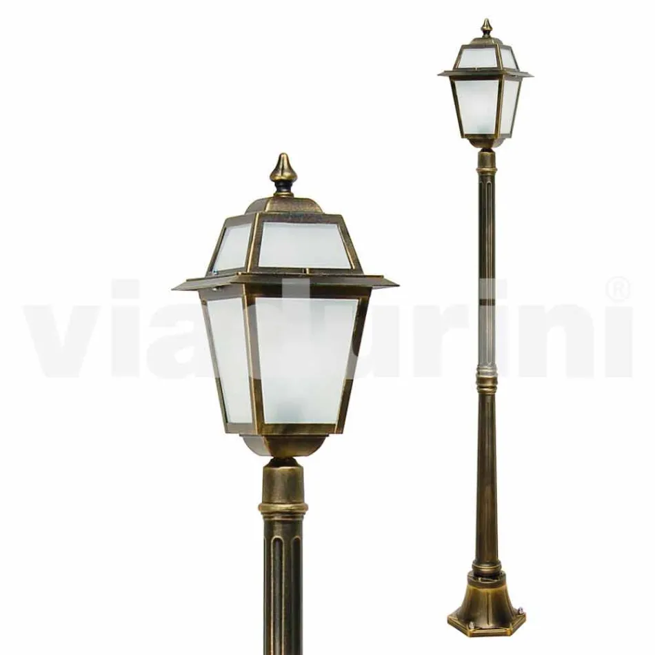 مصباح الشارع الكلاسيكي الخارجي المصنوع في إيطاليا، كريستل Viadurini