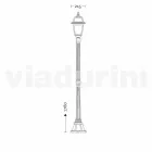 مصباح الشارع الكلاسيكي الخارجي المصنوع في إيطاليا، كريستل Viadurini