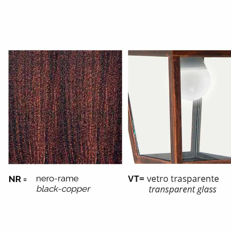 مصباح الشارع الكلاسيكي الخارجي المصنوع في إيطاليا، كريستل Viadurini