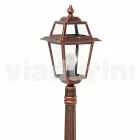 عمود إنارة خارجي من الألومنيوم المصبوب المصنوع في إيطاليا، كريستل Viadurini