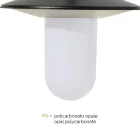 مصباح شارع على الطراز العتيق بثلاثة مصابيح من الألومنيوم الرمادي، صنع في إيطاليا - بيلين Viadurini