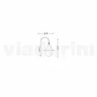 فانوس حائط للاستخدام الخارجي مصنوع من الألومنيوم، صنع في إيطاليا، أنوسكا Viadurini