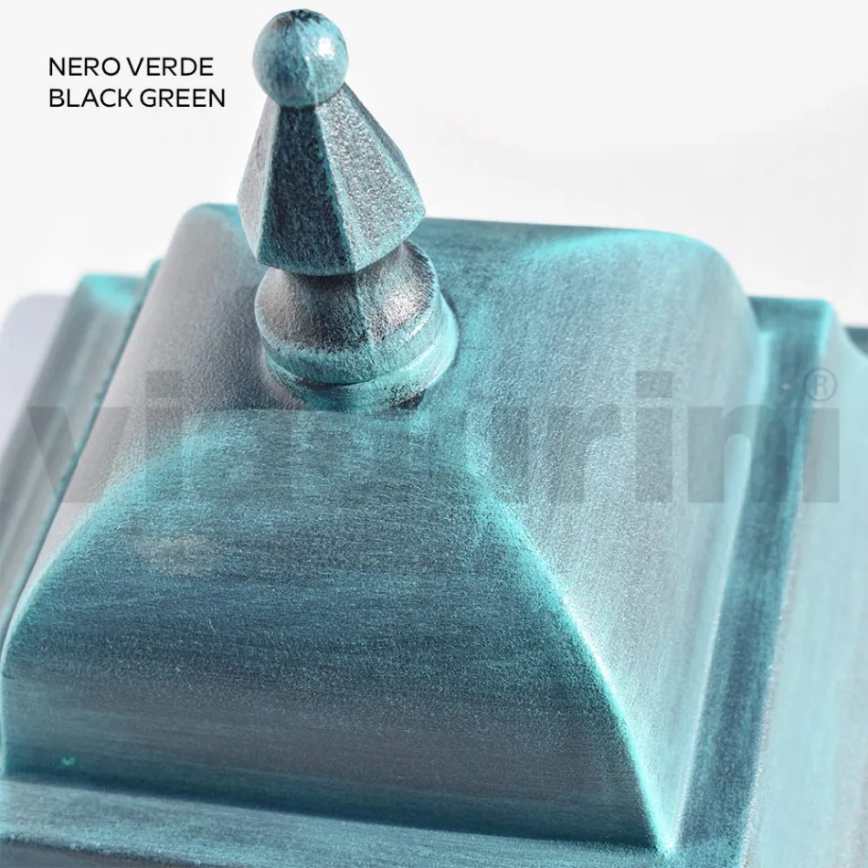 فانوس خارجي من الزجاج والألومنيوم بخمسة لمسات نهائية مختلفة - الخيميائي Viadurini