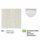 فانوس حائط أنوسكا للاستخدام الخارجي مصنوع من الألومنيوم الأبيض في إيطاليا Viadurini