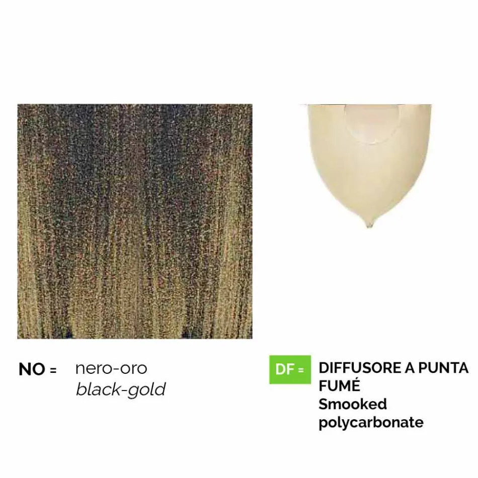 فانوس حائط للحديقة من الألومنيوم من إنتاج أنوسكا، صنع في إيطاليا Viadurini